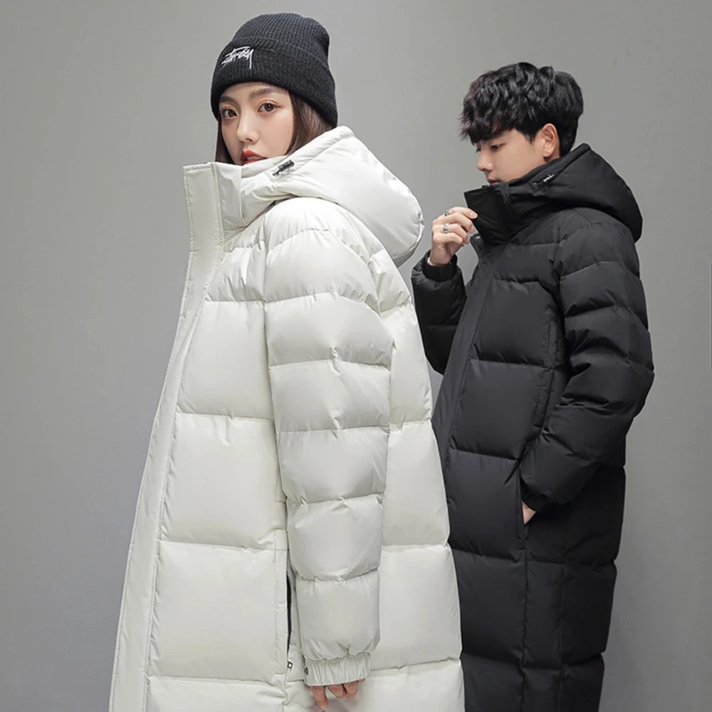 -30 Degrees Winter Hot Thicken Men's Down Jackets 2021 New Warm Parka Men Women Casual White Duck Down Coat Winter Snow Overcoat