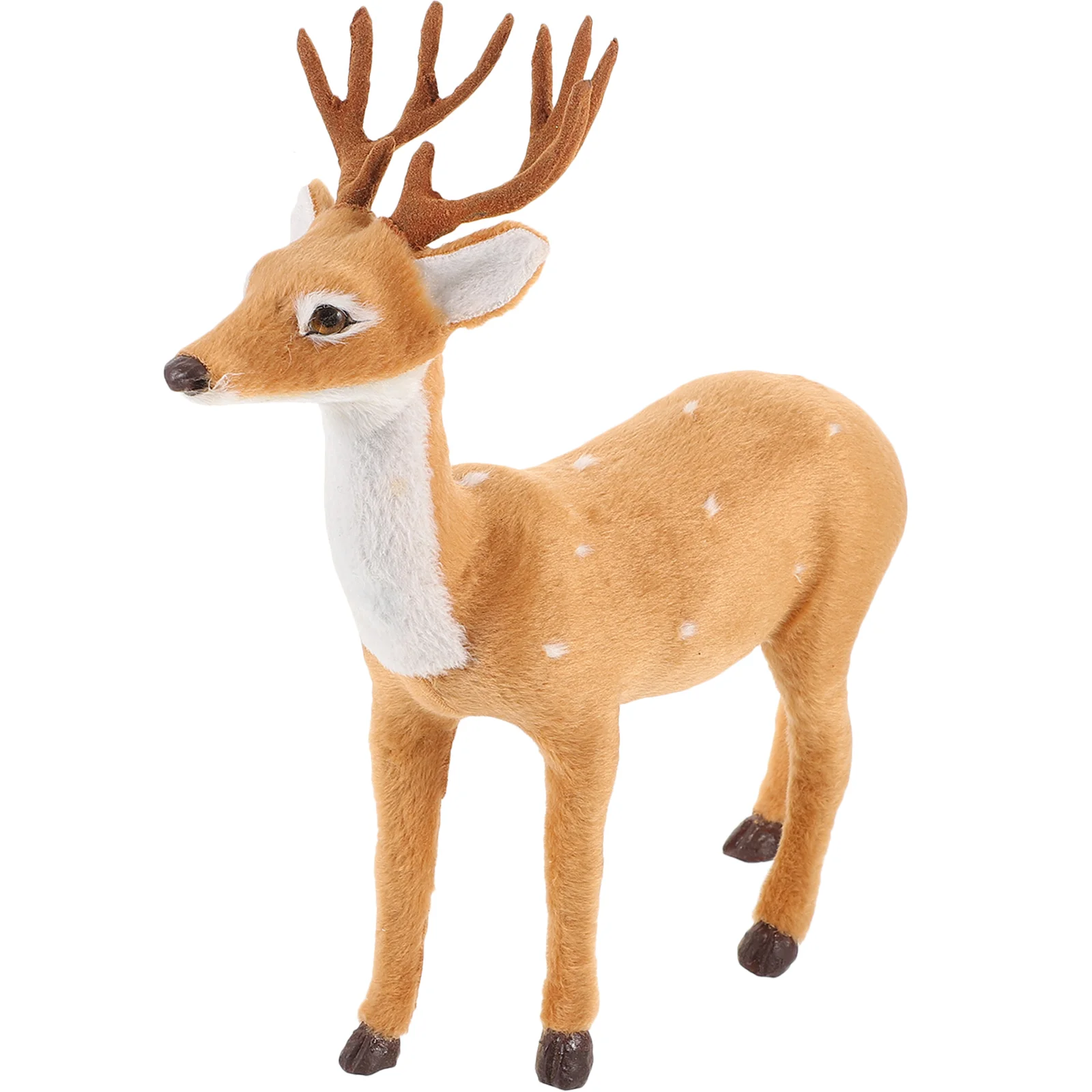 

Christmas Reindeer Decor Holiday Party Deer Figurine Plastic Deer Statue