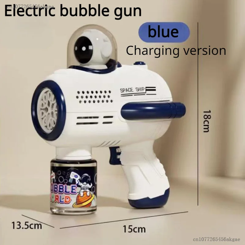 

Toy Gun Automatic Blower With LED Light Outdoor Bubble Machine Bubble Gun Soap Spaceman Bubbles Machine Children Wedding Gift