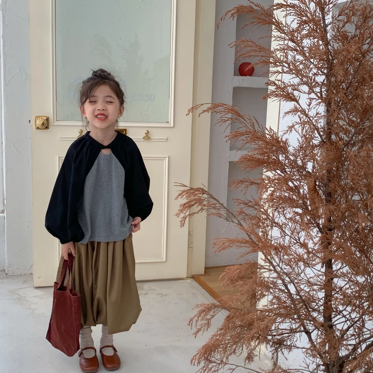 RiniLucia Baby Girls Clothing Sets Autumn Batwing Sleeve Kids Girls Clothes Cotton Shirts+Pants Outfits Children Casual Suits