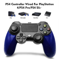 2022 new wired usb gamepad vibration joystick double shock 6axis game pad remote controller for sony ps4 pc professional