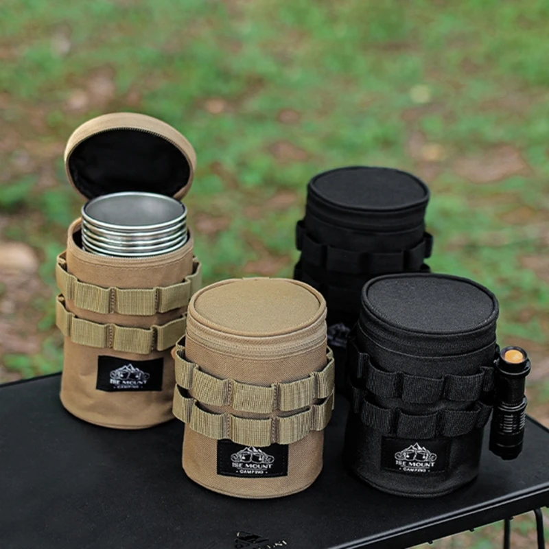 

Тактическая Сумка для бутылки, дорожный спортивный держатель для бутылки с водой, портативная переноска для чайника для кемпинга, пешего туризма, охоты