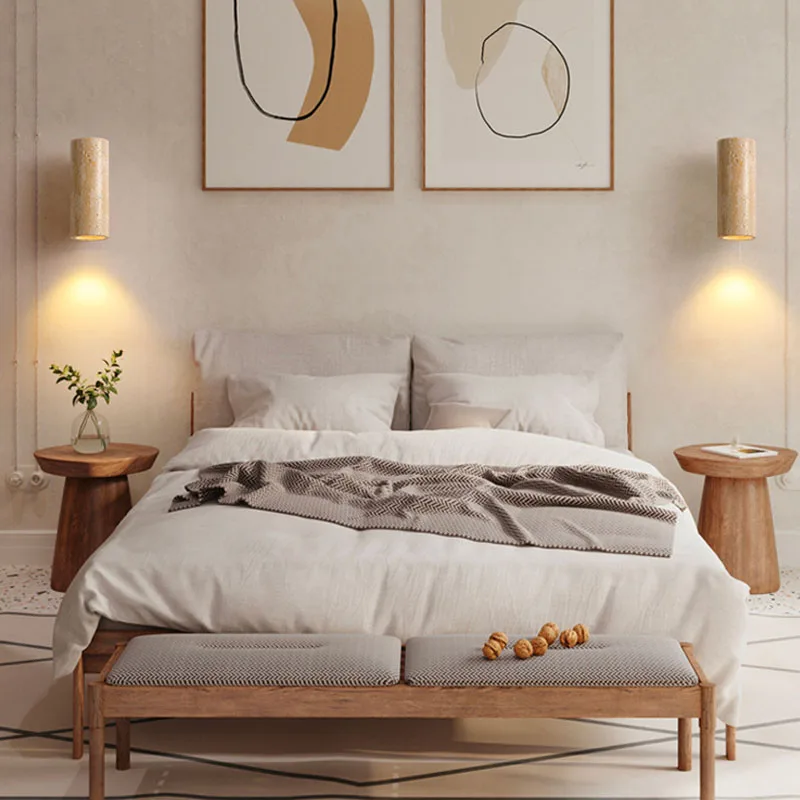 Современная желтая мраморная настенная лампа светодиодный прикроватный