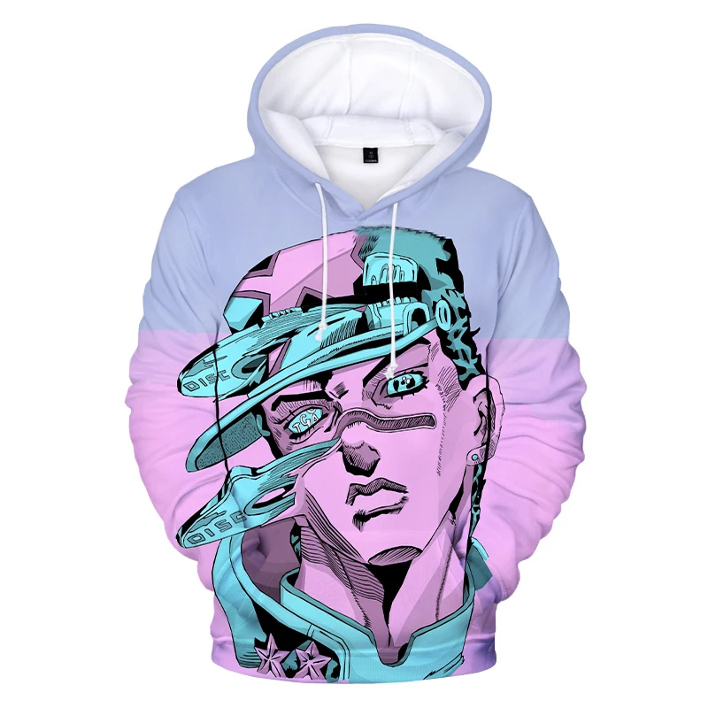 

JOJO's Bizarre Adventure Hoodies Anime Manga JOJO 3D Print Pullover Men Women Oversized Sweatshirts Hoodie Harajuku Kids Clothes