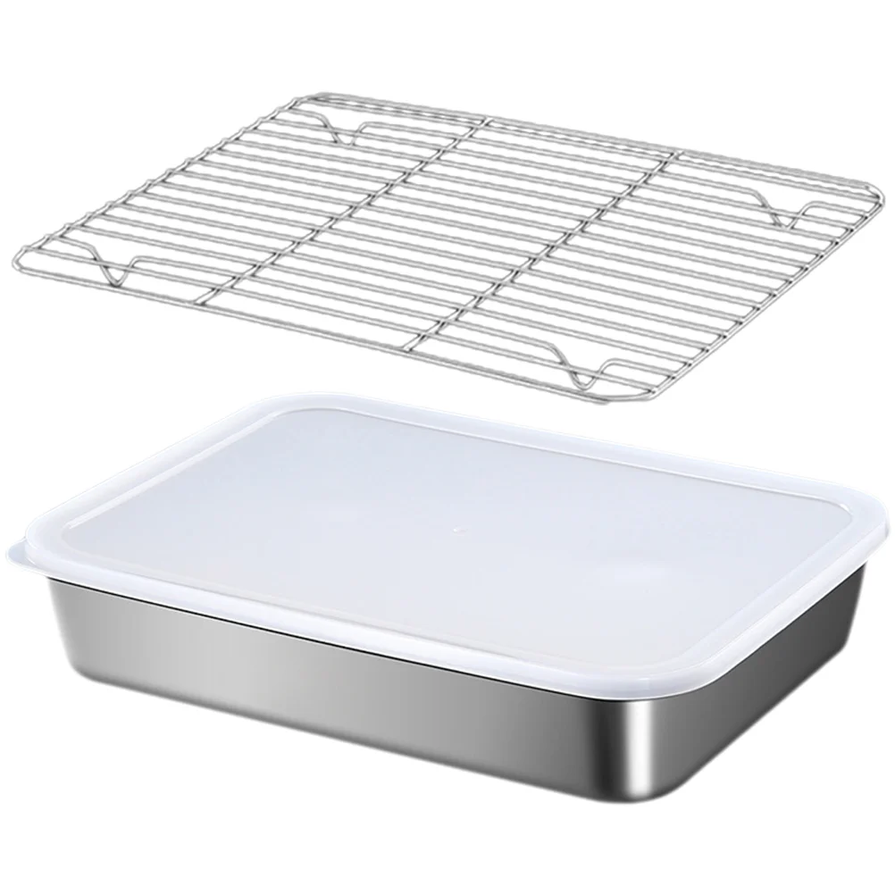 

1 Set Stainless Steel Multipurpose fridge organizer kitchen Home Wonton Freezer Box Dumpling Container