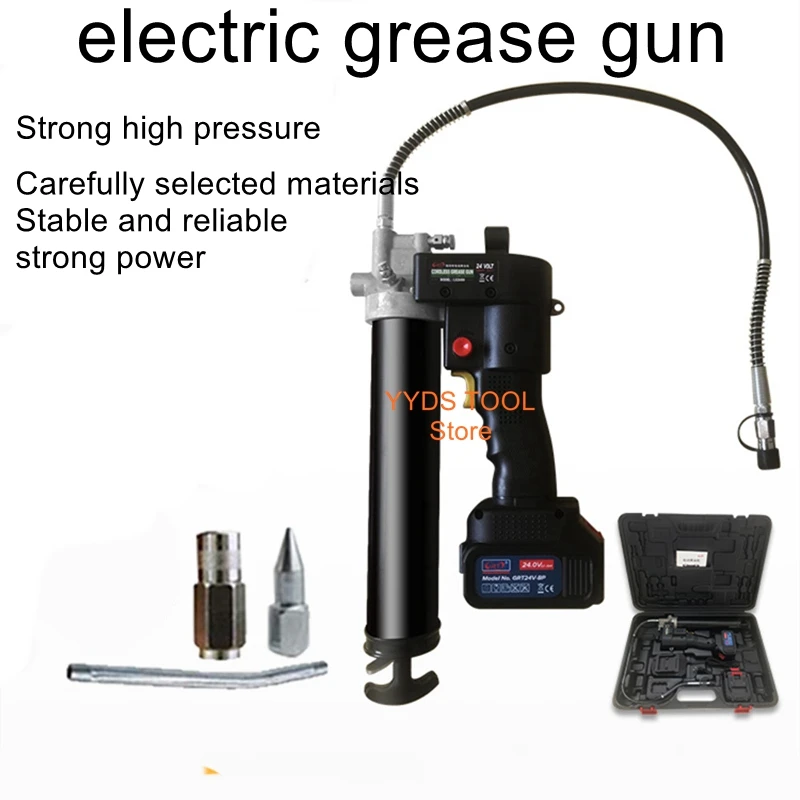 24v rechargeable fully automatic high-voltage lithium battery butter artifact digging machine special electric grease gun enlarge