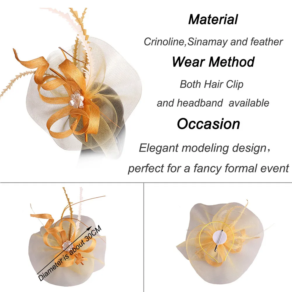 Винтажные золотые шапки-волшебники с сеткой и цветком шляпы аксессуары для волос