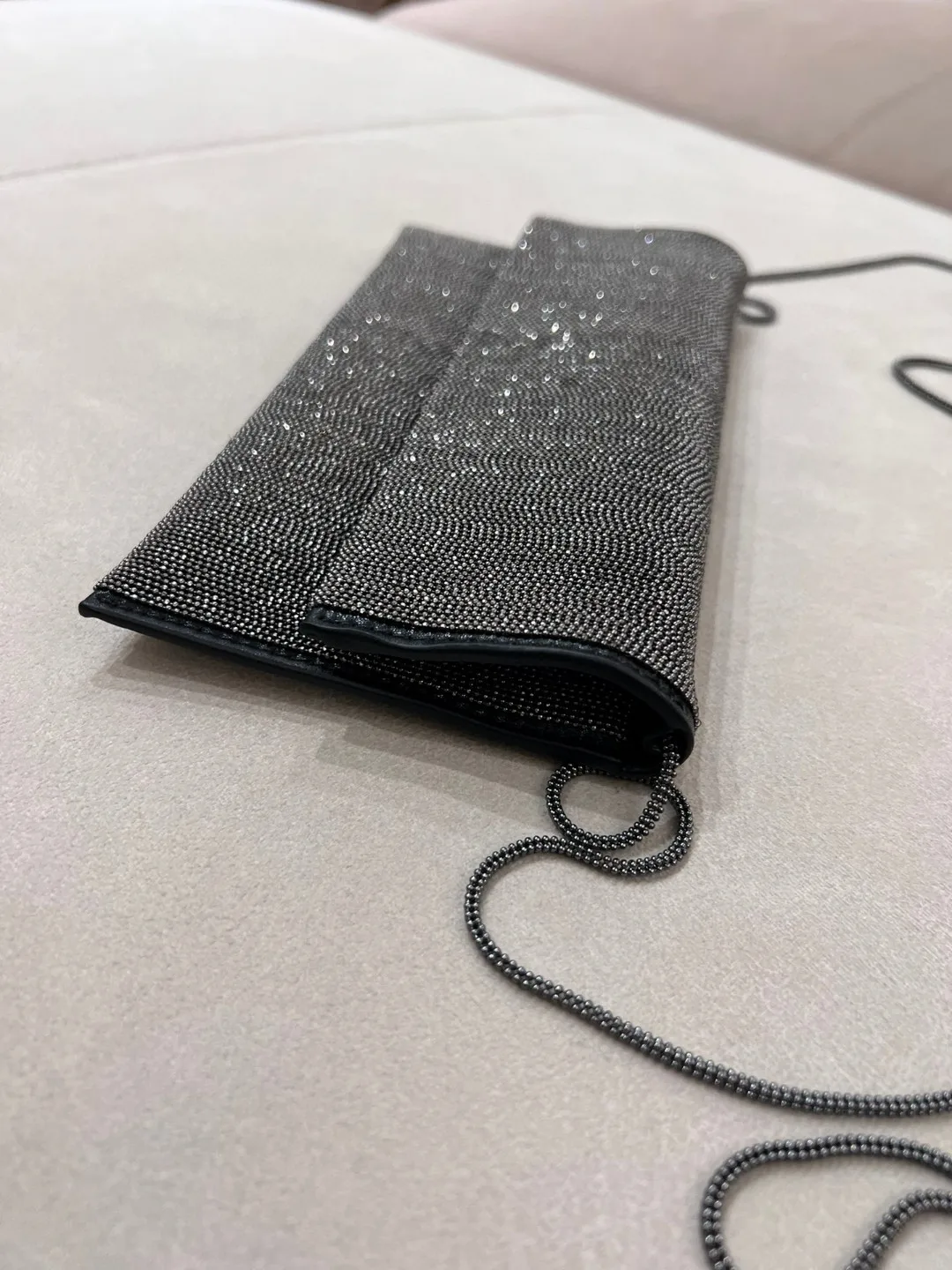 Высококачественная роскошная сумка-клатч B/C ручной работы с цепочкой из бисера