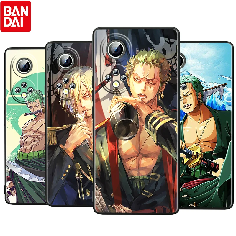 

Roronoa Zoro One Piece For Honor 60 50 30 V30 X30i V20 20E X20 Pro Plus SE Lite Silicone Black Soft Phone Case Cover Funda Capa