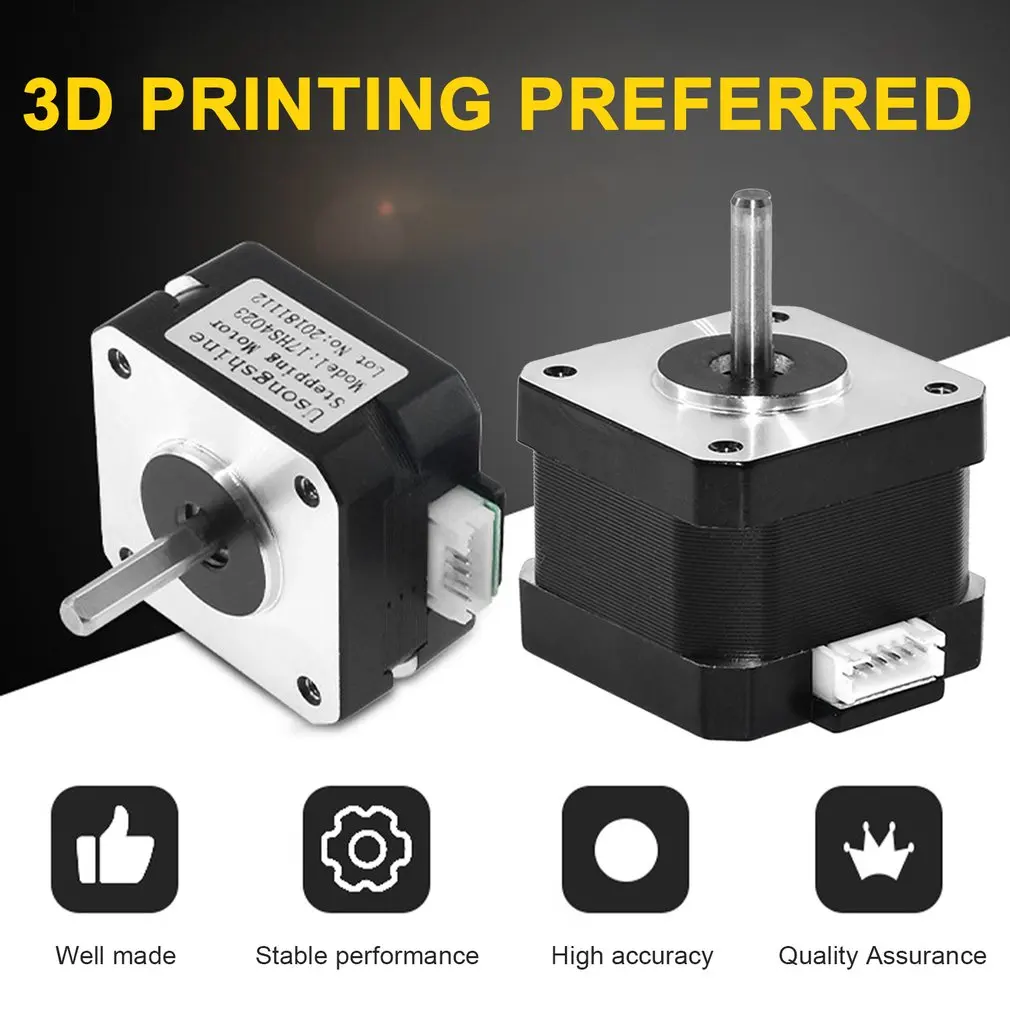 

42 Stepper Motor 17HS3401S Two-phase Four-wire 34-height 3D Printer Drive Motor Stage Light Motor Pure Copper Enameled Wire
