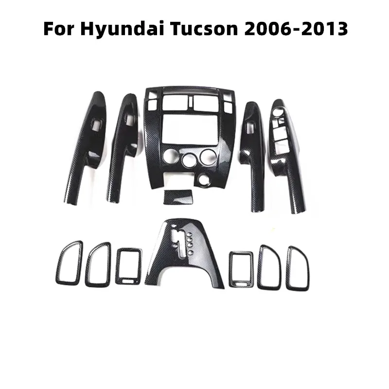 Углеродное волокно Abs Автомобильная шестеренка панель стеклоподъемник