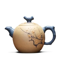 genuine full handmade zisha teapot yixing teapot original mine purple mud 320cc with certificate