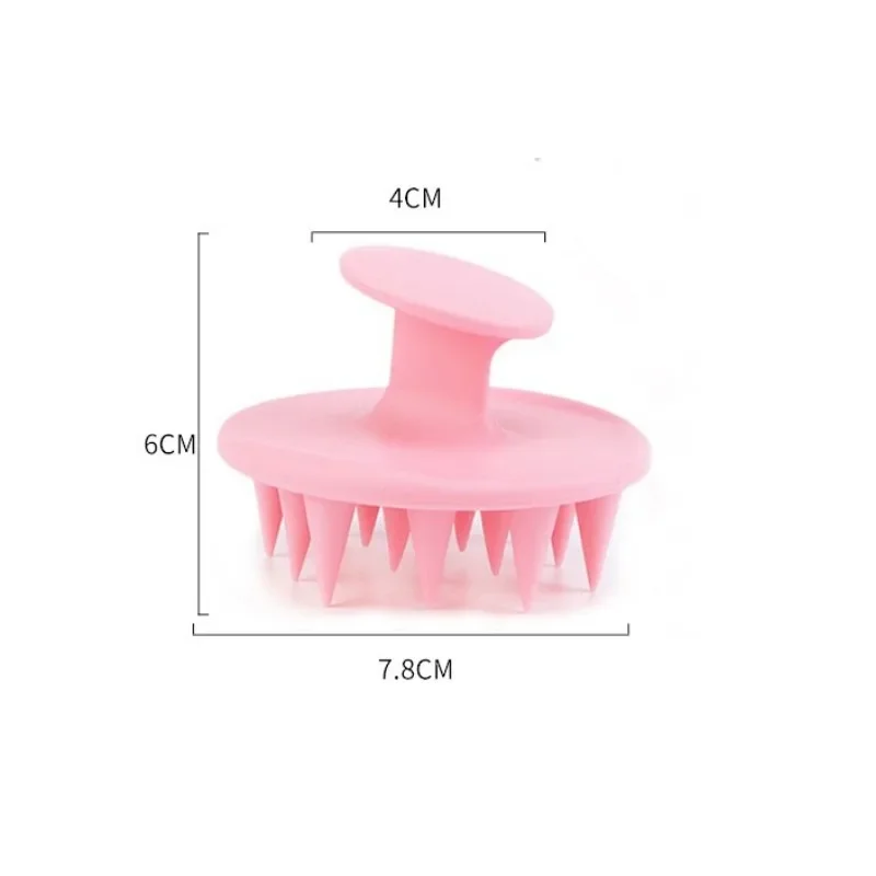 Силиконовая щетка для массажа кожи головы длинные и жесткие шипы длинных