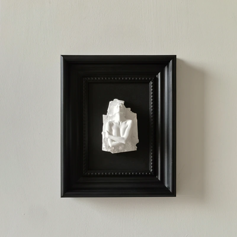 Трехмерная рельефная скульптура человека декоративная живопись абстрактная