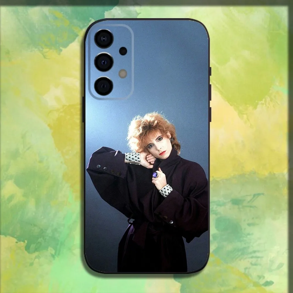 Чехол для телефона Singer M-Mylene Farmer Samsung Galaxy A13 A21s A22 A31 A32 A52 A53 A71 A80 A91 мягкий черный