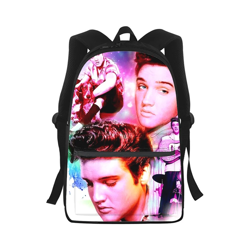 Elvis Presley Men Women Backpack 3D Print Fashion Student School Bag Laptop Backpack Kids Travel Shoulder Bag
