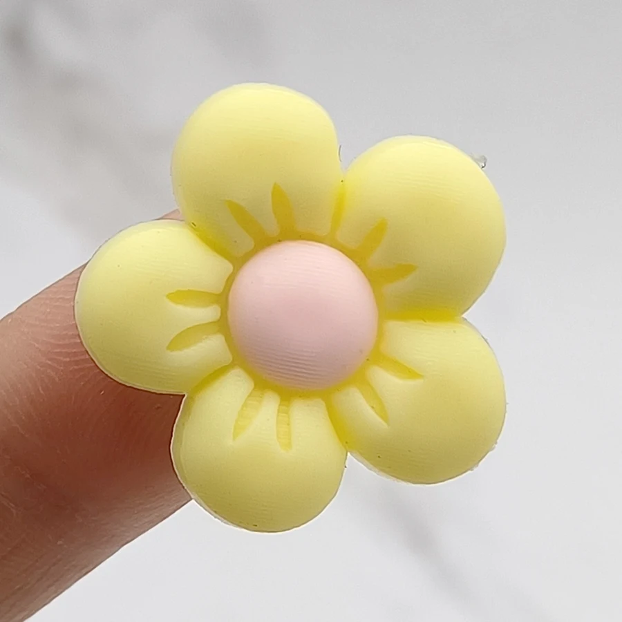 Single Sale 1Pcs Colorful Flowers PVC Shoe Charm Accessories Diy Shoe Buckle Decor Fit Pins Croc Charms JIBZ Kid Party Gift