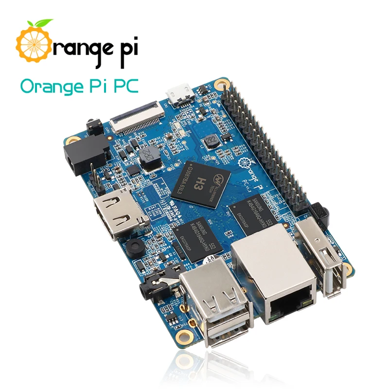 Четырехъядерный процессор Orange Pi PC H3 1 ГБ поддержка Lubuntu Linux и мини-ПК Android доступная