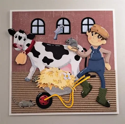 Шаблон для вырезания маленьких животных украшение дневника шаблон тиснения