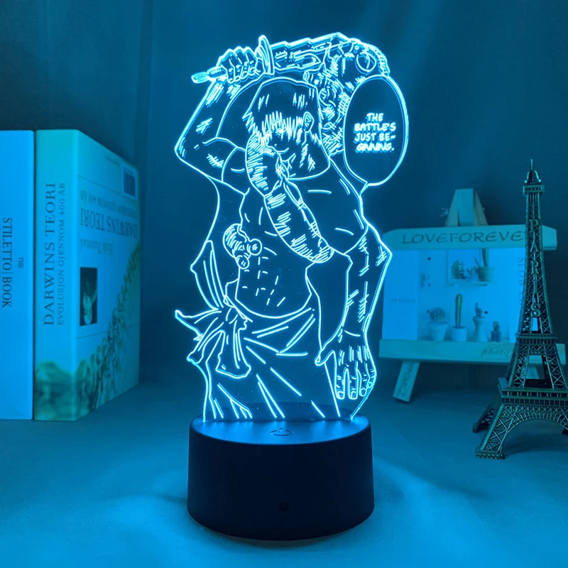 

магическая битва Jujutsu Kaisen Fushiguro Touji для дома украшения ночник аниме фигурки декор комнаты светодиодная лампа манга светильник ночные этюды а...