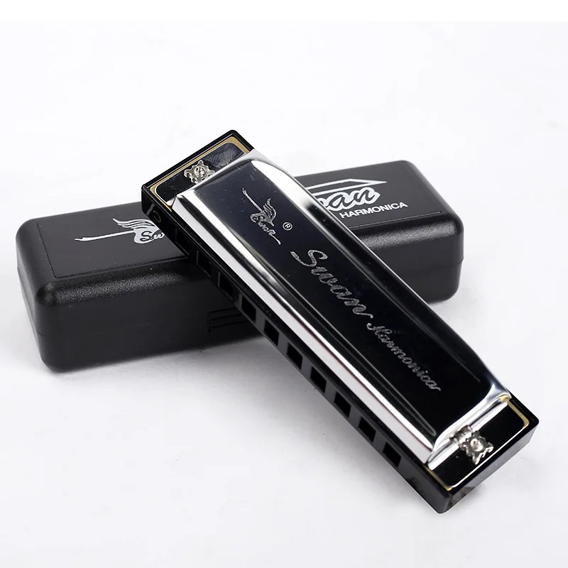 

On sale portable Suit for students and beginners 10 hole diatonic harmonica