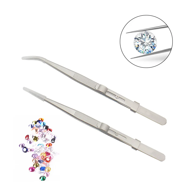 Купи Repair Precision Assembly Set Tool Stainless Steel Electronic Tweezers for DIY diamond gem jewelry Jeweler's jewelry making tool за 187 рублей в магазине AliExpress