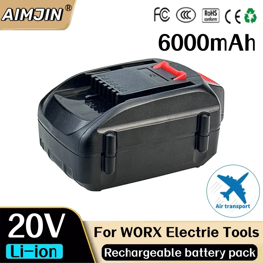 20 в WA3580 литиевая батарея для Worx 6000 мА/ч WG180 WG280 WG380 WG580 er400 В
