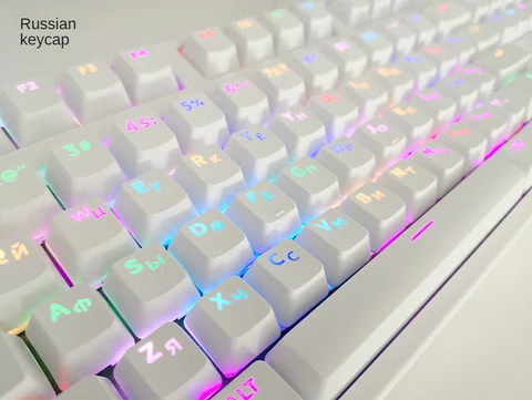 GOODGAO прозрачные персонализированные колпачки клавиш для механической клавиатуры