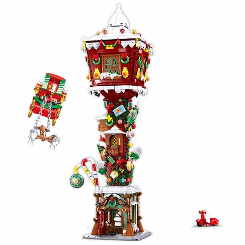 1799 шт. новогодний рождественский дом зимняя деревня уличсветильник свет