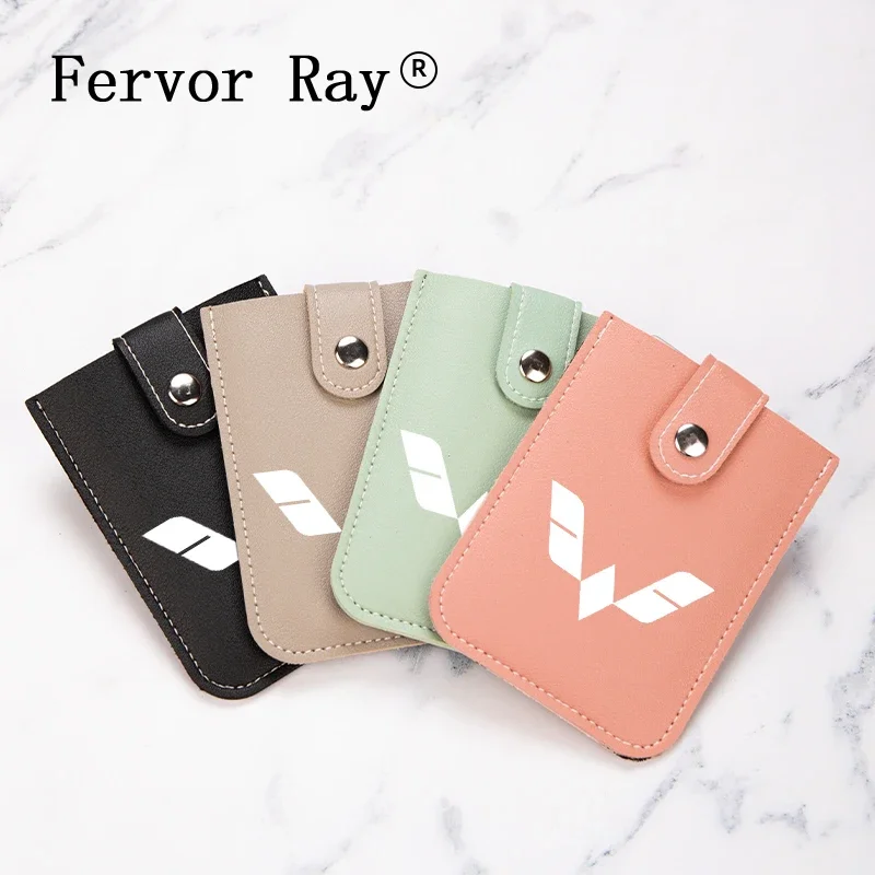 

Leather Credit Card Holder Bank Cardholder Case Walle For Wuling Hongguang SGMW S3 S1 Cortez Plus Car Stuff