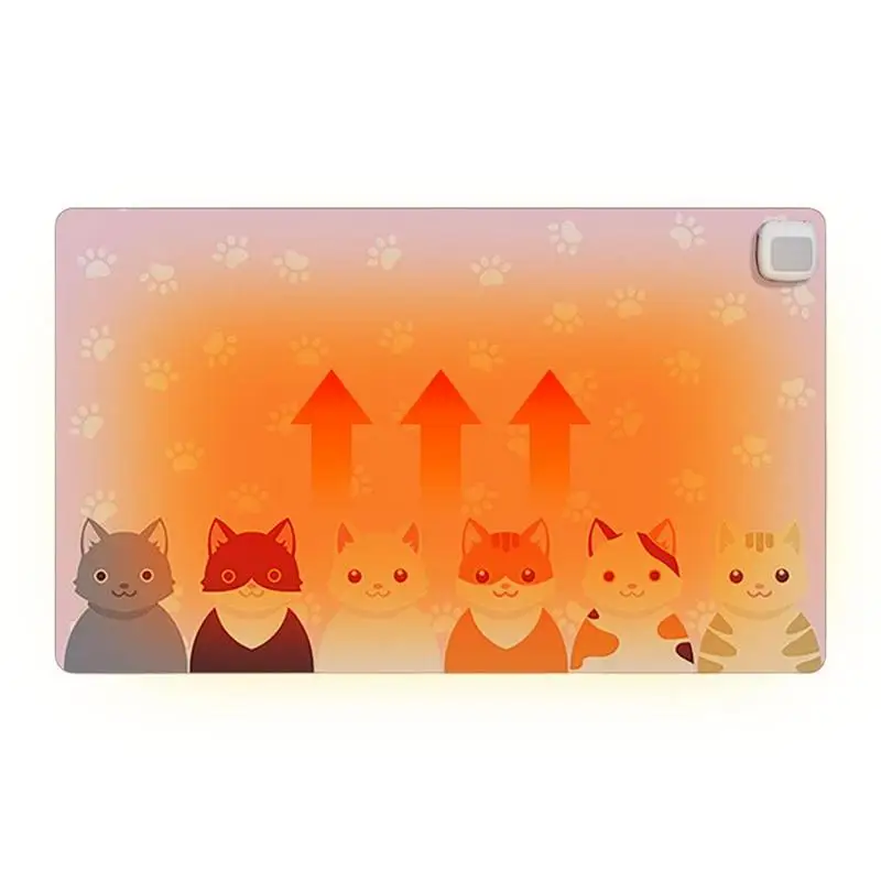 

Heated Desk Mat Antiskid Large Mouse Pad For Desk Cat Warm Big Mouse Pad Extended Edition Gaming Mouse Pad Heated Desk Pad