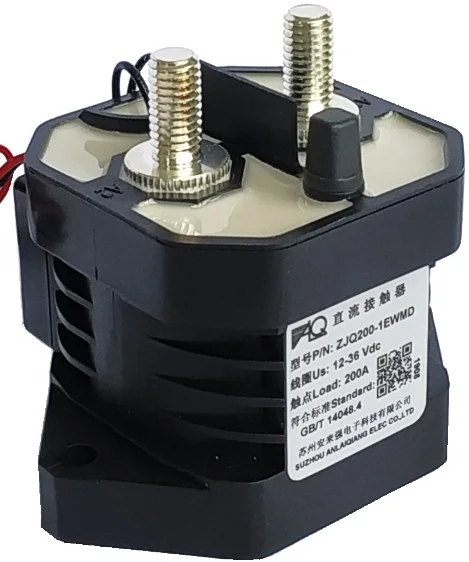 

200A EV Relays 450V DC Contactor Electric Vehicle Circuit Control