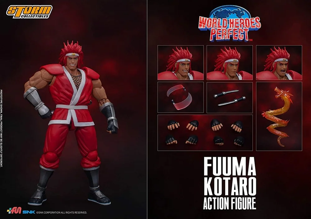 

World Heroes Perfect: Fuuma Kotaro, Storm Collectibles 1/12 Action Figure Figures Model Collection Toys Kids Holiday Gifts