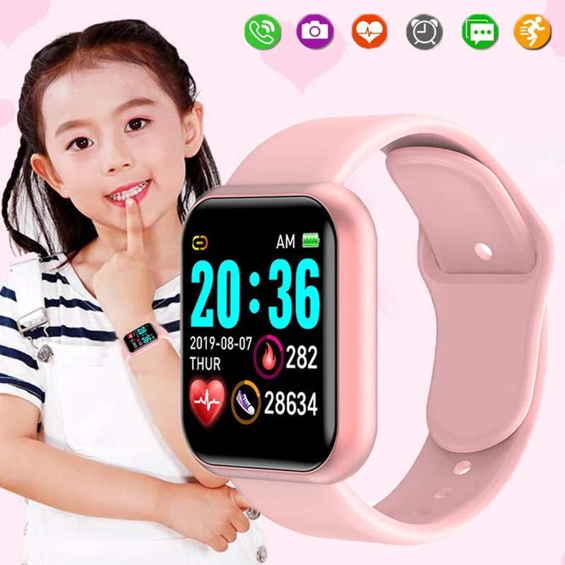 

Fitness Kids Smart Watch y68 Children Smartwatch For Girls Boys Clock Students Waterproof Fitness Tracker Smartwatch relojes