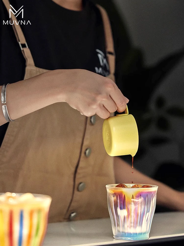 Мерная чашка для кофе эспрессо из нержавеющей стали с ручкой 100 мл