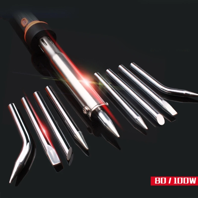 

Electric Soldering Iron Tips Replacement Various Models Tip 80W/100W Soldering Iron for Welding Equipment Dropship