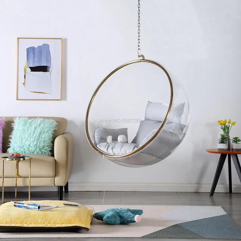

Подвесной шар, космическое кресло, стеклянный шар, комнатное подвесное кресло, подвесная корзина, Скандинавская уличная качели, прозрачное пузырьковое кресло для дома и отдыха