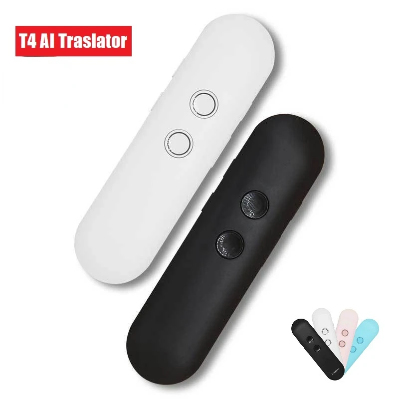 

Mini T4 Ia Tradutor Caneta Inteligente Sem Fio 40 Multi Idiomas Bluetooth-compatível Portátil Em Dois Sentidos Em Tempo Real