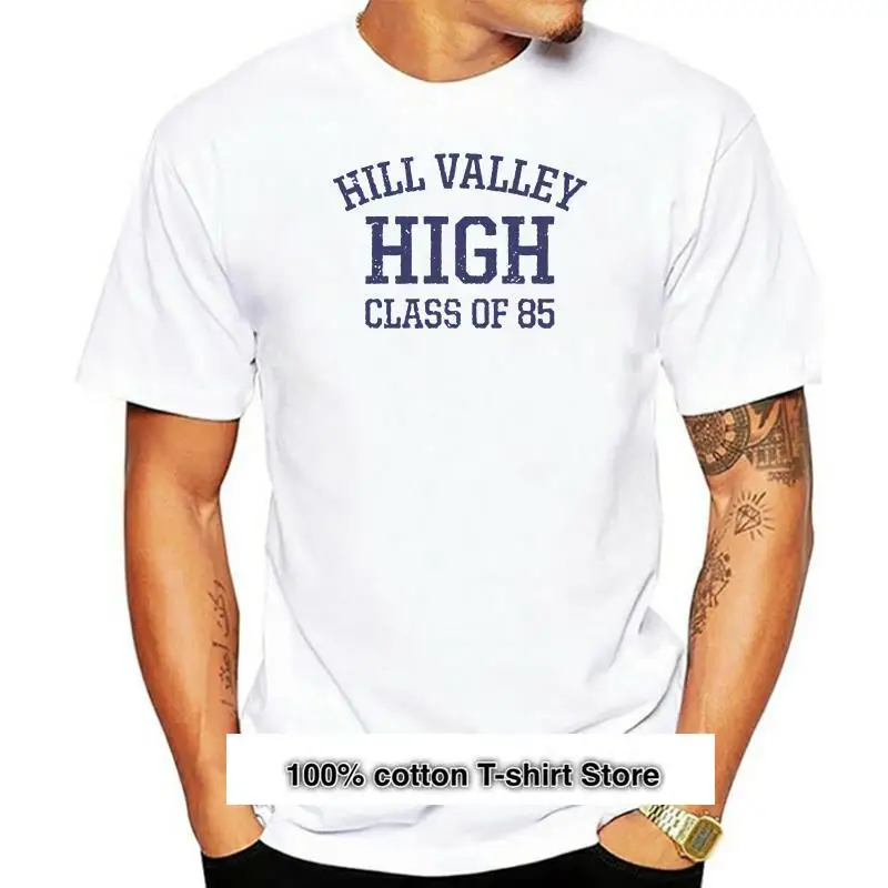 

Camiseta de aspecto VINTAGE de HILL VALLEY HIGH Back To The Future BTTF Flux, tallas S-5X