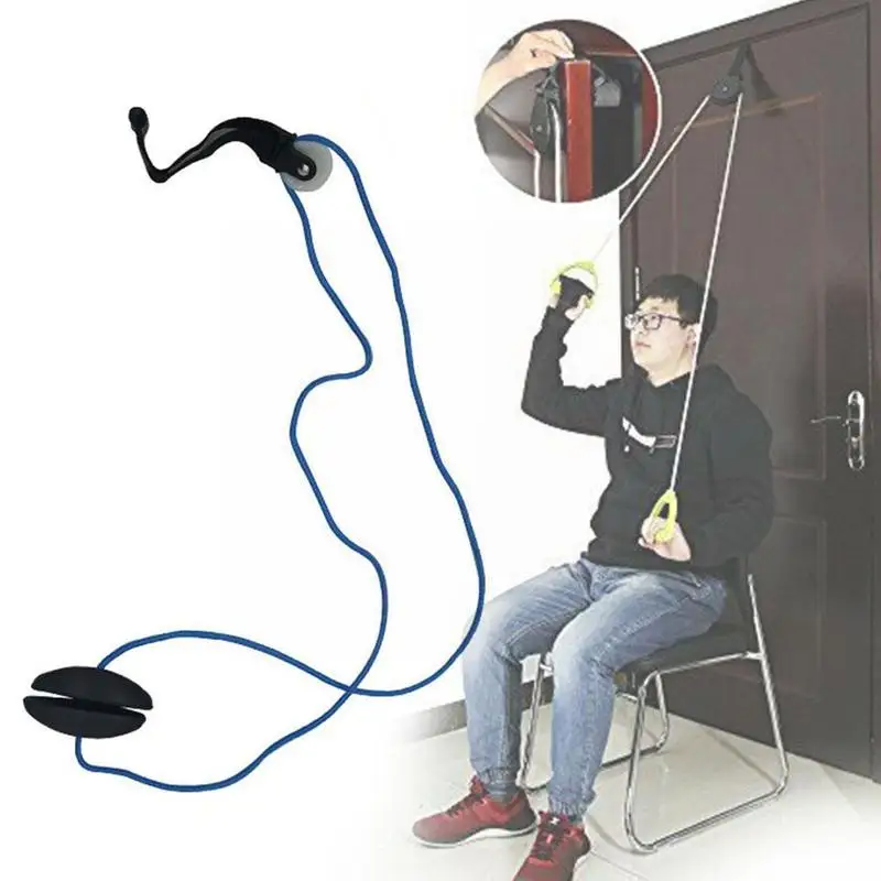 

Pain Relief Upper Limb Shoulder Joint Rehabilitation Trainer Hanging Training Exercise Home Supports Pulley Kit Door Use