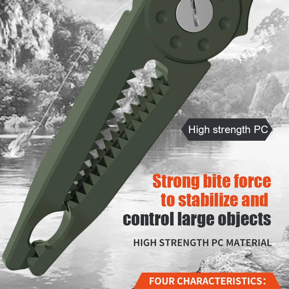 Fishing Pliers Tongs Gripper Cutter Plier Lip Controller with Carabiner Live Fish Buckle Clamp Clip Tackles Gear Supplies