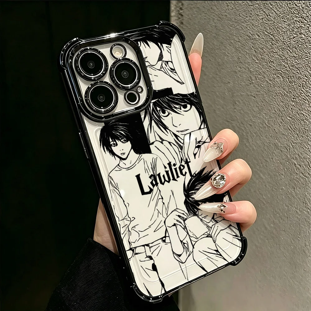 Фото Новый противоударный чехол для телефона Xiaomi Redmi A7, A15, A3, 15C, 14C, K50, A1, Note 15, 14, 13, 12, 12S Pro Plus 4G 5G с дизайном «Аниме: Death Note» №4