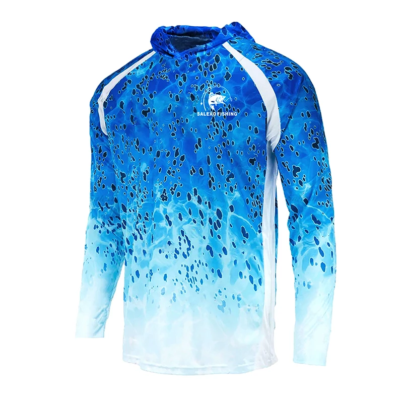 

Fashion Fishing Shirt Top Long Sleeve Sunshade Breathable Jersey UV Resistant Polyester Fabric Cycling Camping Clothing