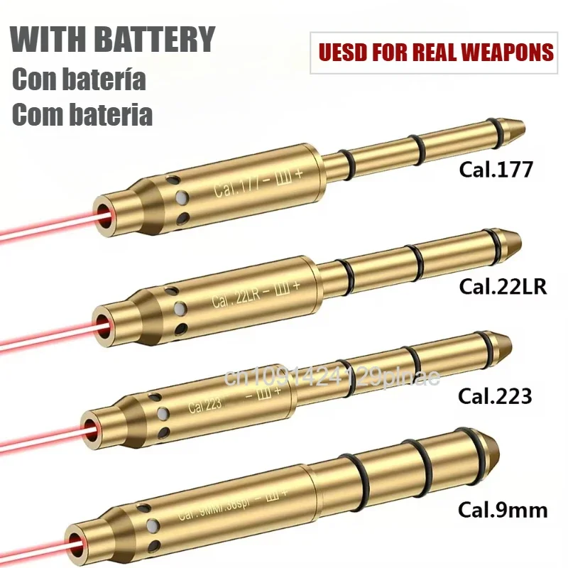 Тактический красный лазерный прицел 7 62 9 мм.38spl.223.177 22LR Cal Training Bullets