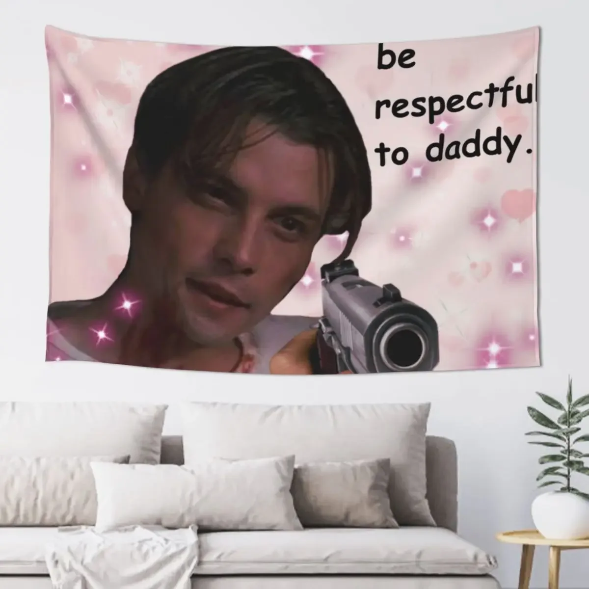 Будьте уважным папой Billy Loomis Гобелен Обои Декор спальни Эстетический гобелен