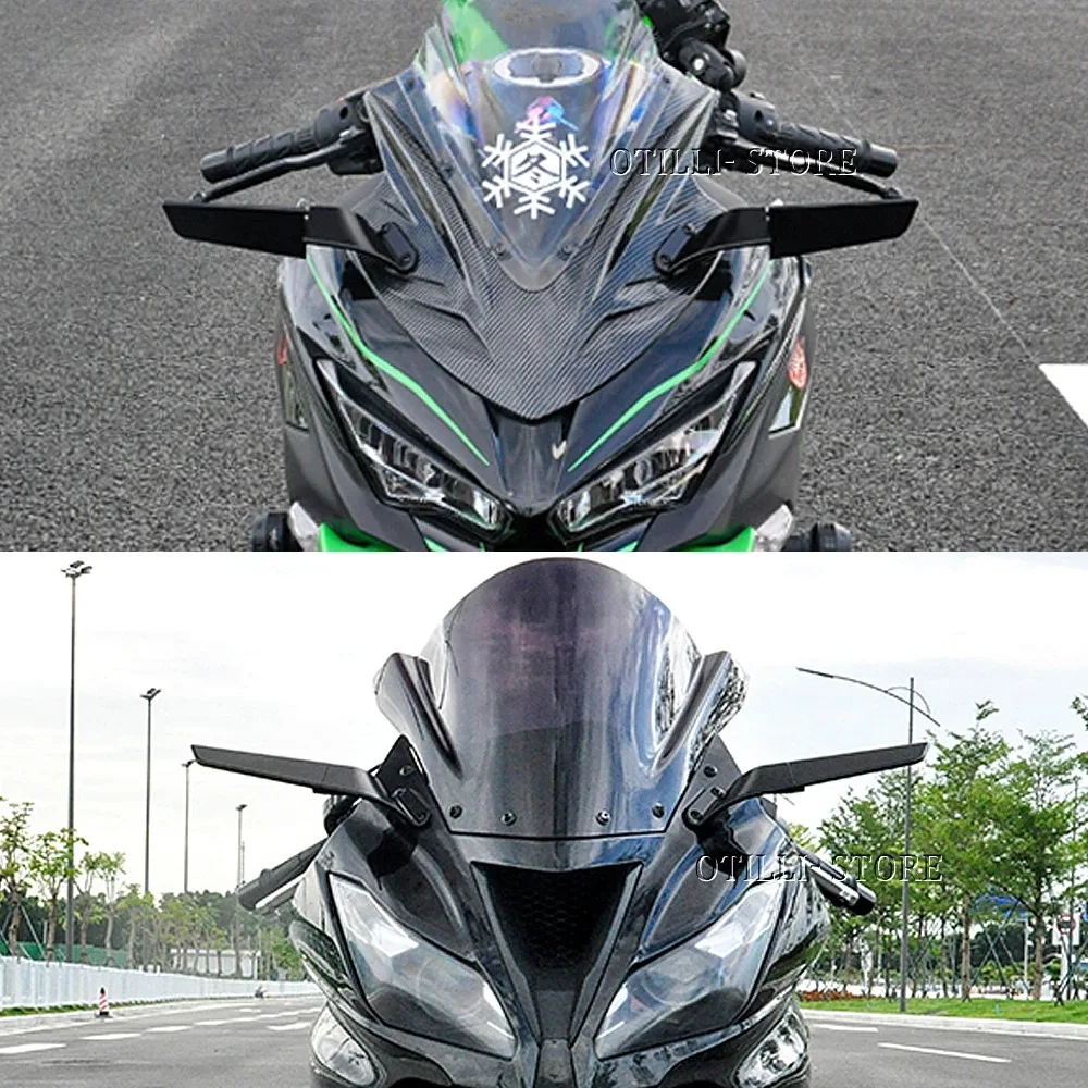 Аксессуар для зеркала заднего вида на крыле мотоцикла подходит Kawasaki Ninja 400 650 2018-2022