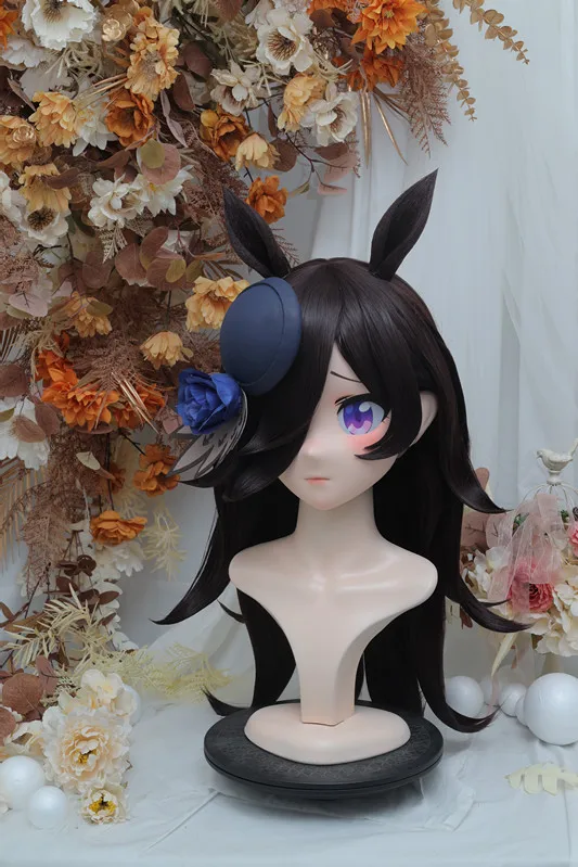 Фото Кигуруми Uma Musume Pretty Derby маска кигуруми полная повязка на голову замок косплей голова реквизит костюм аниме игра №1