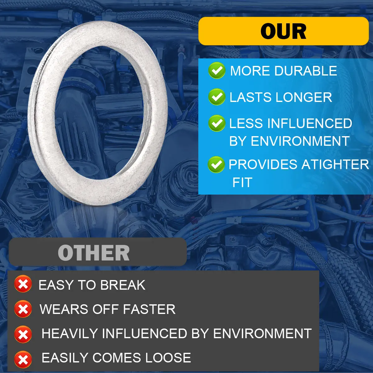 50 шт. 18x26x2 мм 90471-PX4-000 алюминиевая пробка для слива трансмиссионного масла