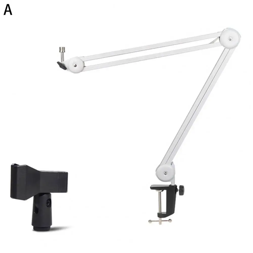 

Useful Phone Holder Stable Multifunctional Metal Heavy Duty Microphone Arm Stand Anti-vibration Cradle Computer Recording