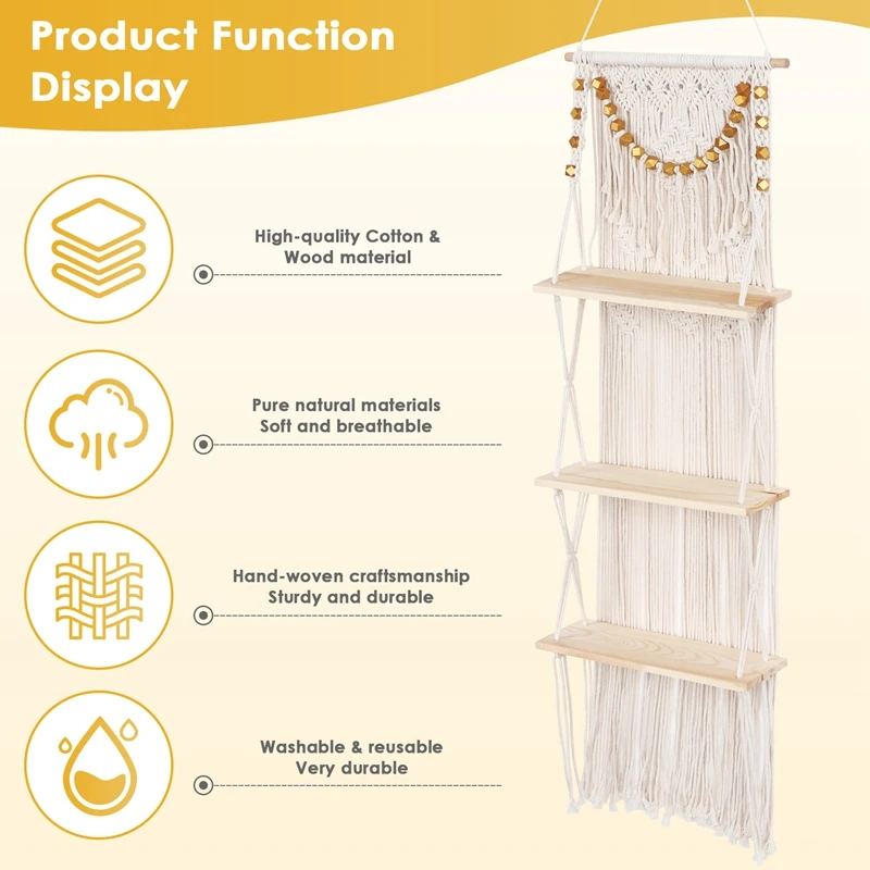 Настенные подвесные 3-уровневые плавающие настенные полки для спальни ванной